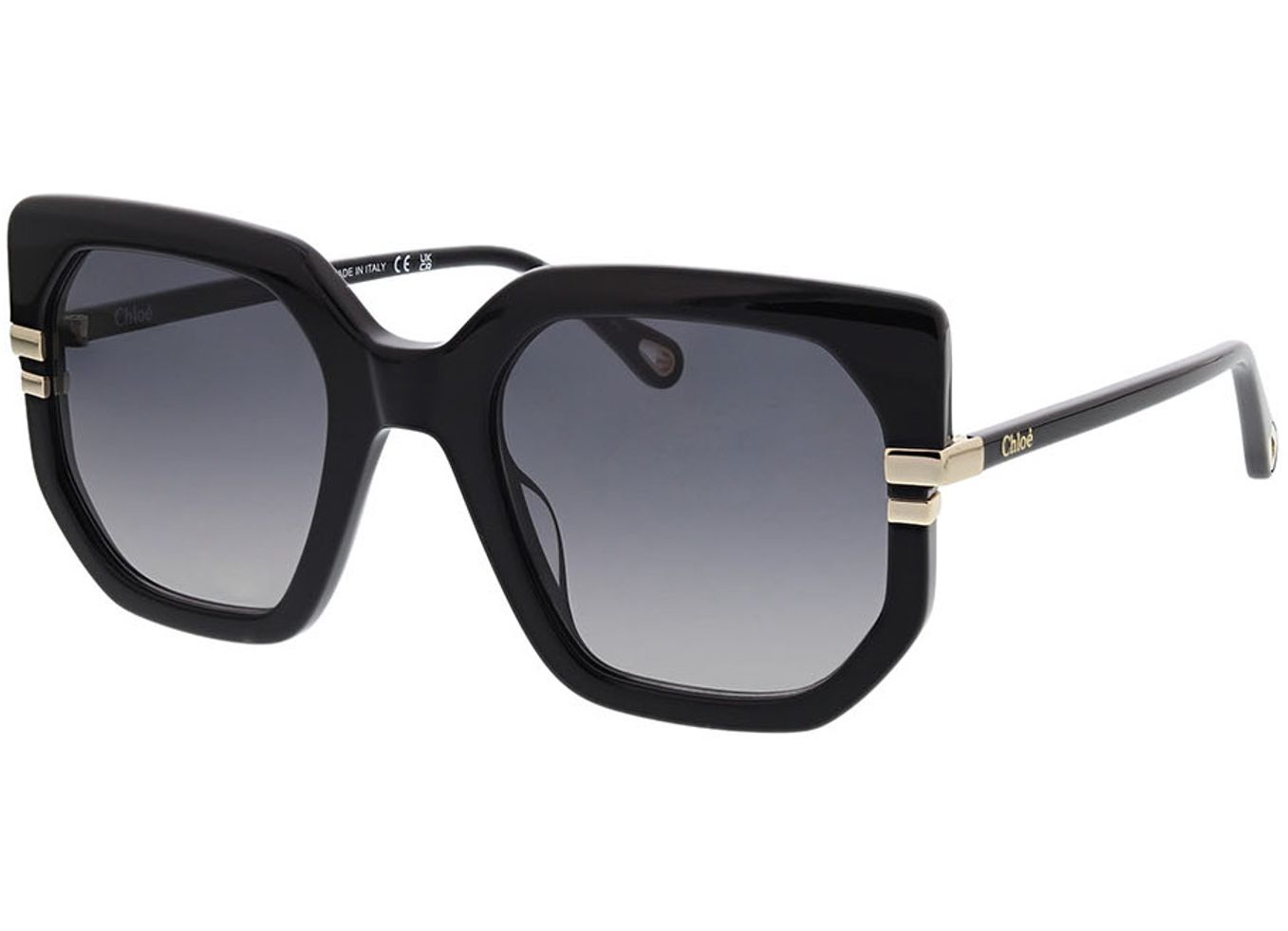 Chloé CH0240S-001 53-23 Sonnenbrille mit Sehstärke erhältlich, Damen, Vollrand, geometric