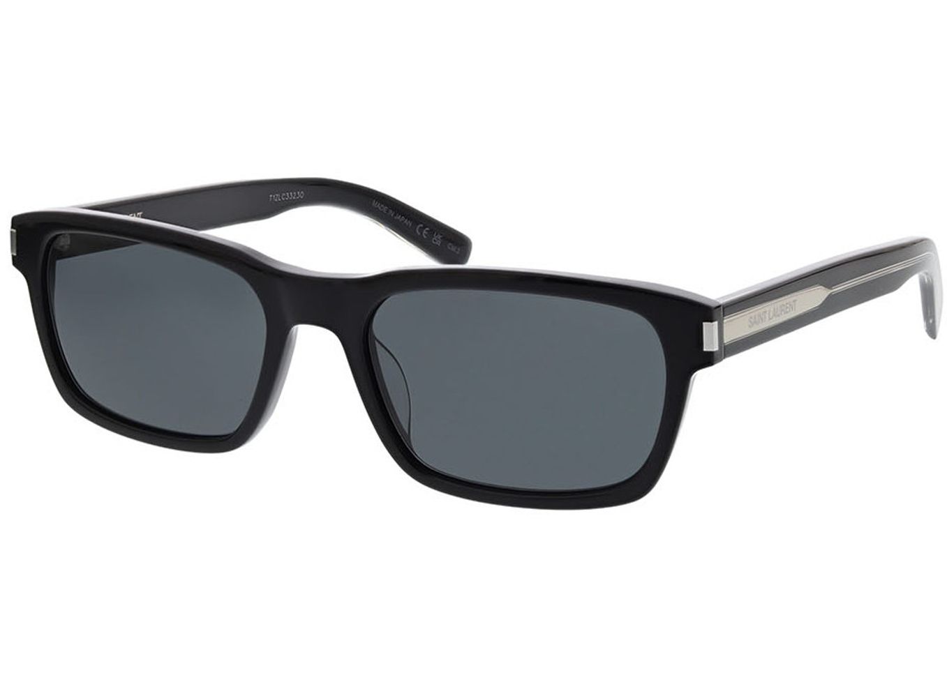 Saint Laurent SL 662-001 57-19 Sonnenbrille mit Sehstärke erhältlich, Herren, Vollrand, Rechteckig