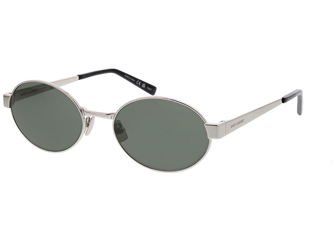 Saint Laurent SL 692-002 55-19 Sonnenbrille ohne Sehstärke, Damen, Vollrand, panto