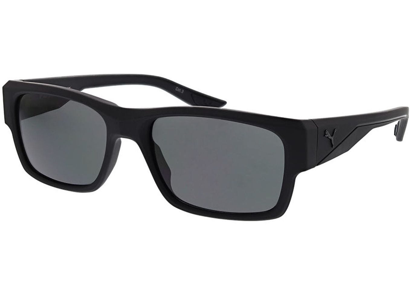 Puma PU0438S-001 57-18 Sonnenbrille ohne Sehstärke, Herren, Vollrand, Rechteckig