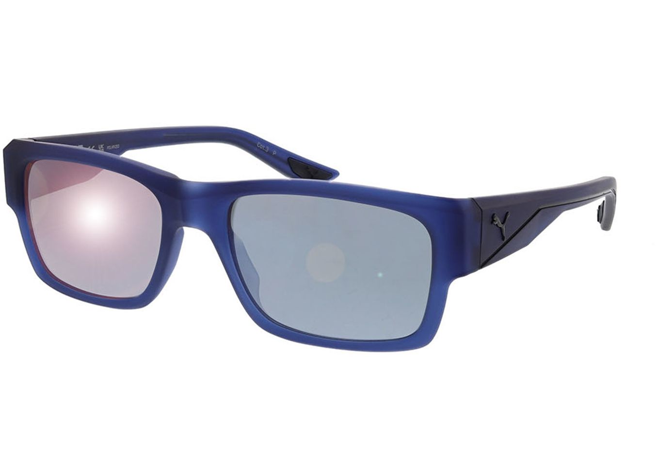 Puma PU0438S-005 57-18 Sonnenbrille ohne Sehstärke, Herren, Vollrand, Rechteckig