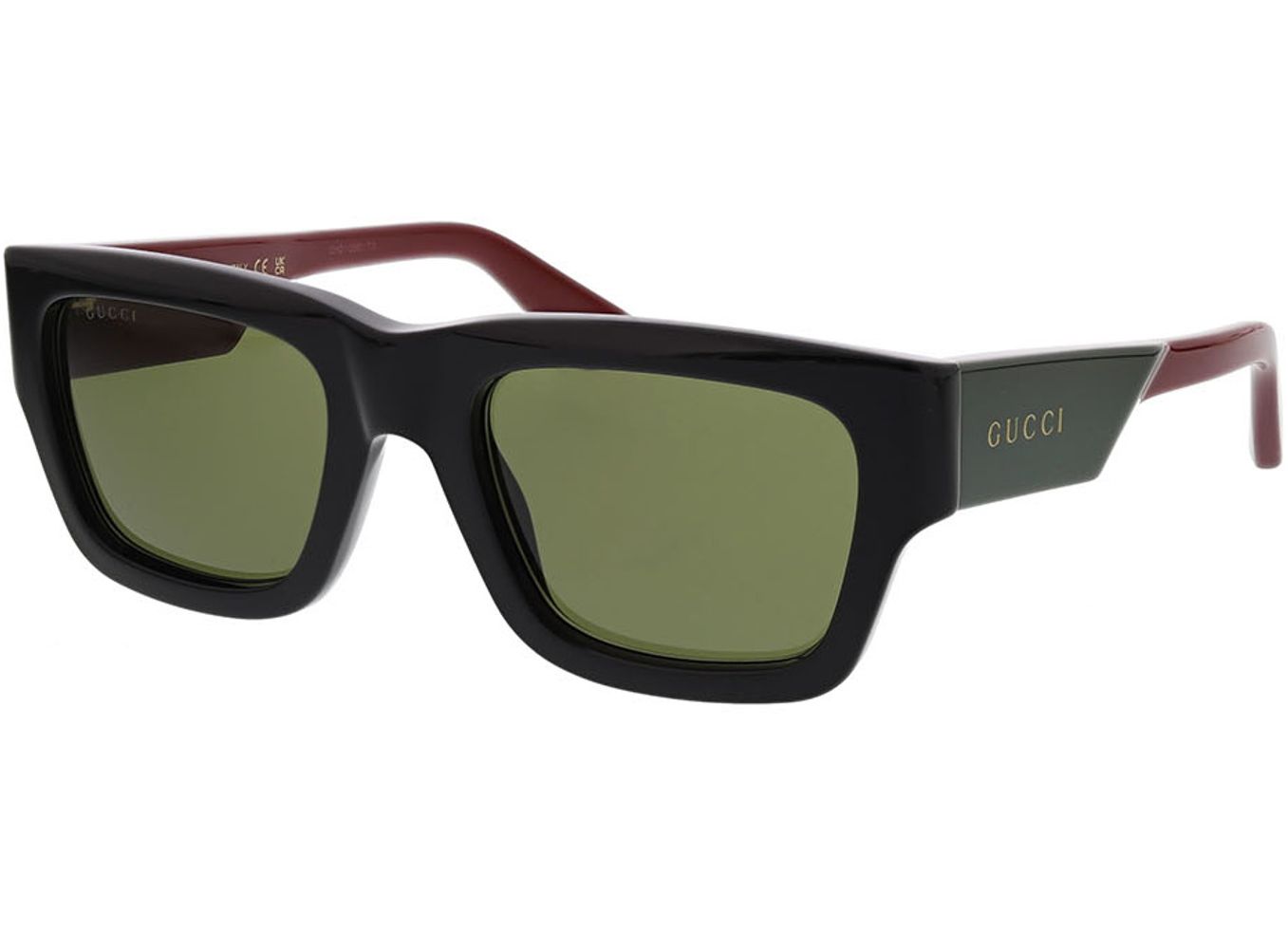 Gucci GG1668S-003 52-21 Sonnenbrille ohne Sehstärke, Herren, Vollrand, Rechteckig