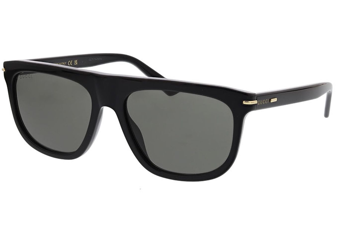 Gucci GG1726S-001 56-17 Sonnenbrille ohne Sehstärke, Herren, Vollrand, browline