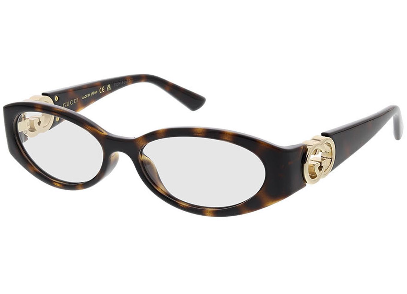 Gucci GG1693O-002 52-15 Brillengestell inkl. Gläser, Damen, Vollrand, oval