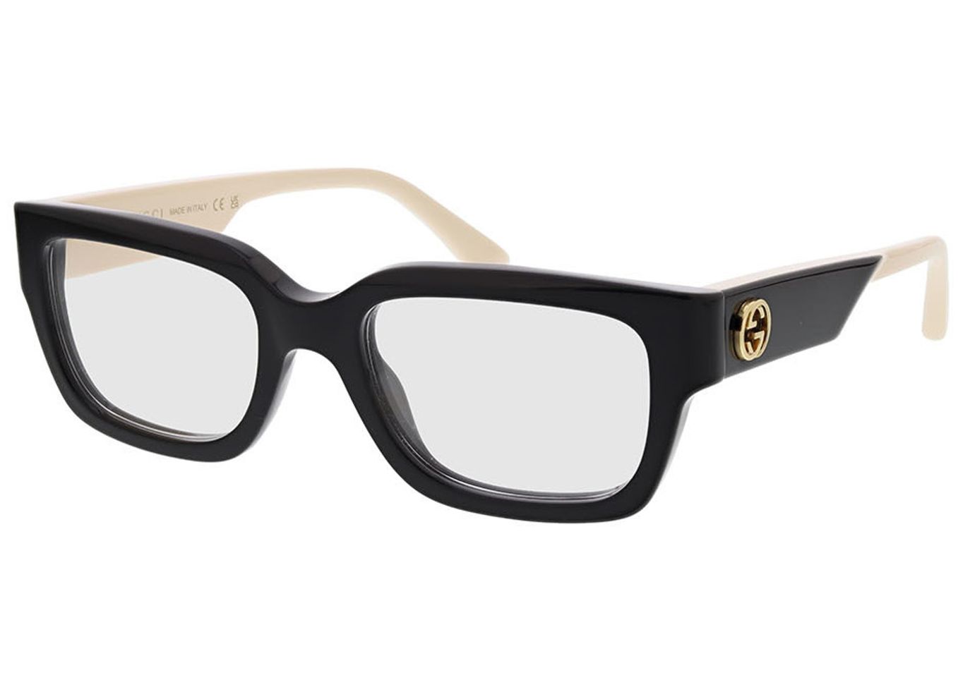 Gucci GG1666O-005 53-20 Brillengestell inkl. Gläser, Damen, Vollrand, Rechteckig