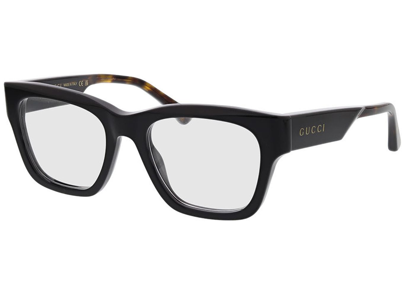 Gucci GG1669O-005 52-19 Brillengestell inkl. Gläser, Herren, Vollrand, Rechteckig