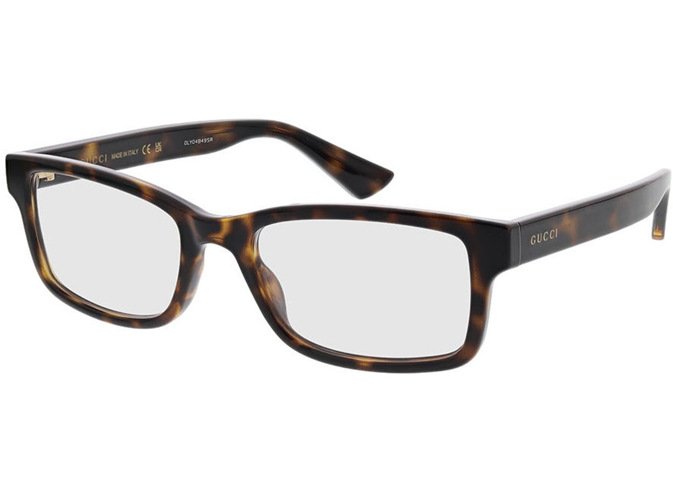 Gucci GG1717O-002 54-19 Brillengestell inkl. Gläser, Herren, Vollrand, Rechteckig