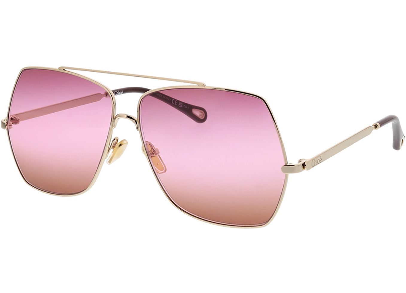 Chloé CH0278S-003 62-12 Sonnenbrille ohne Sehstärke, Damen, Vollrand, geometric